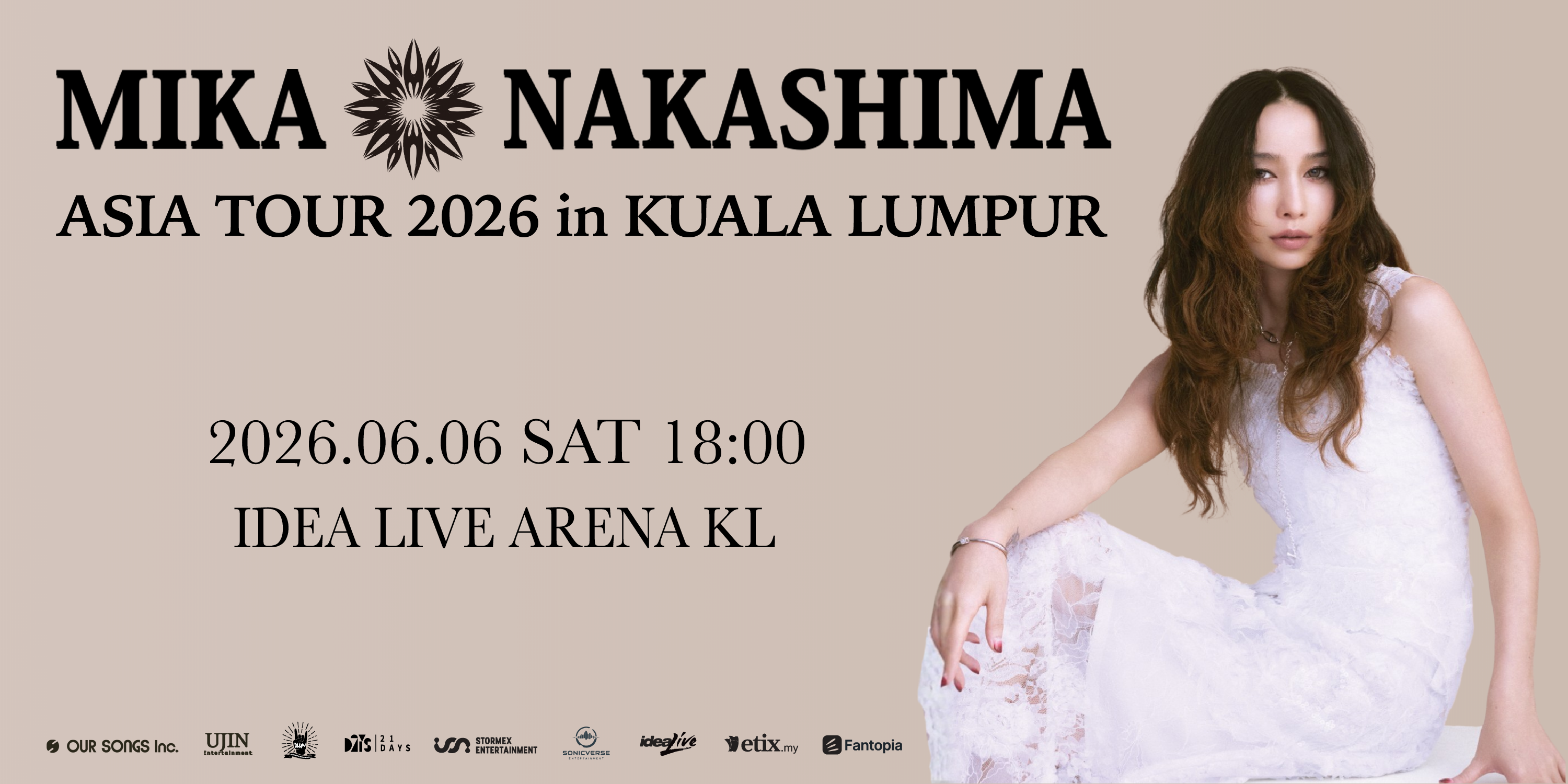 [Malaysia] MIKA NAKASHIMA ASIA TOUR 2026 in KUALA LUMPUR [CANCELLED]